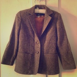 Vintage wool Tweed Blazer XS